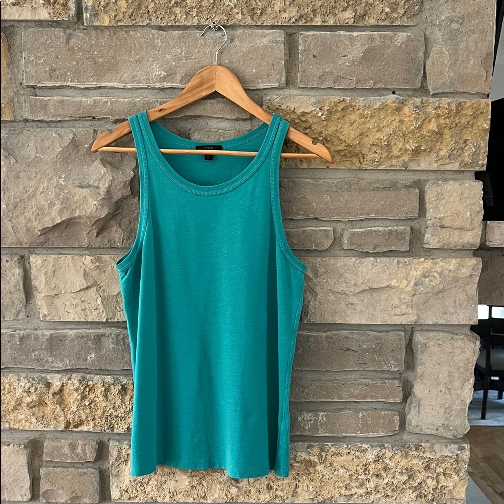 J. Crew Teal Sleeveless Tank Top Size Medium